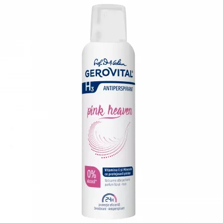 CADOU Deodorant-antiperspirant H3 Pink Heaven, 150ml, Gerovital