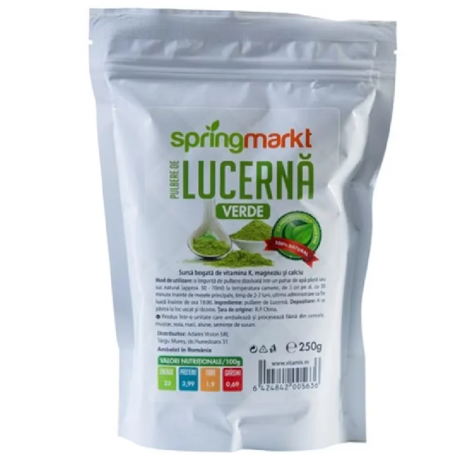 Pulbere de lucerna verde, 250g, Springmarkt