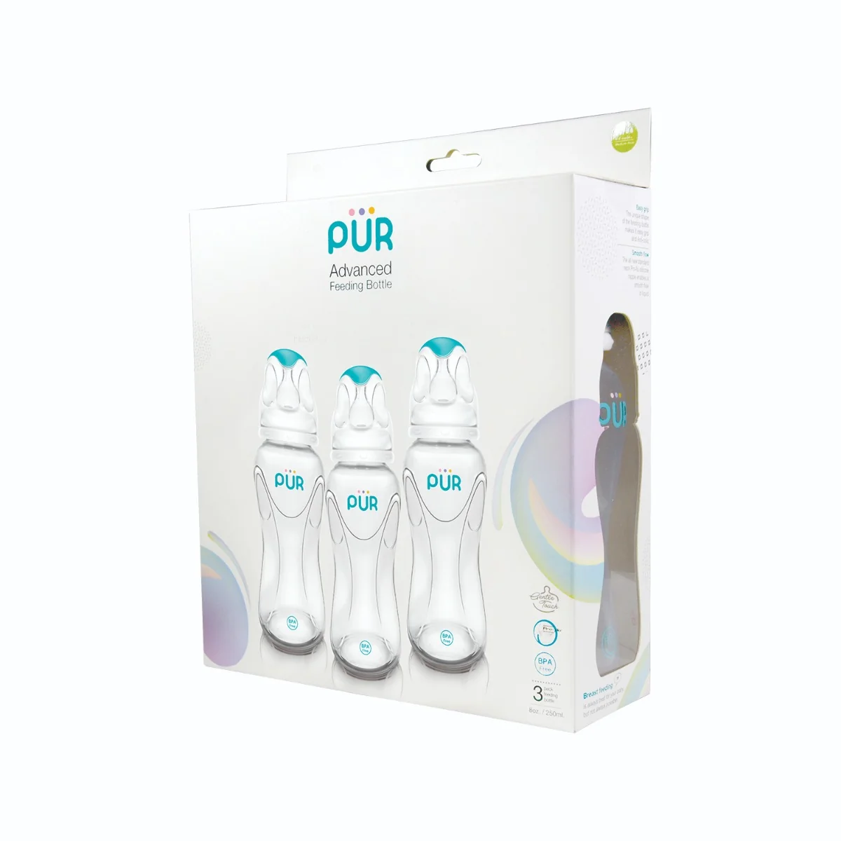 Set Biberoane Advanced, 3 x250ml, PUR