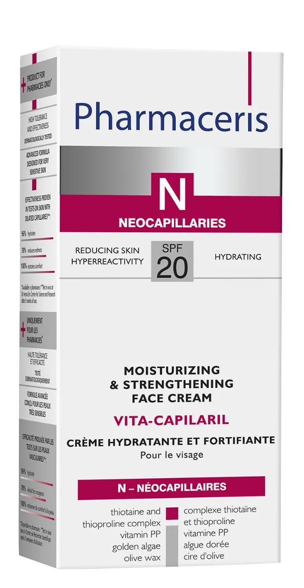 Crema calmanta anti-roseata SPF20 Vita-Capilaril N, 50ml, Pharmaceris