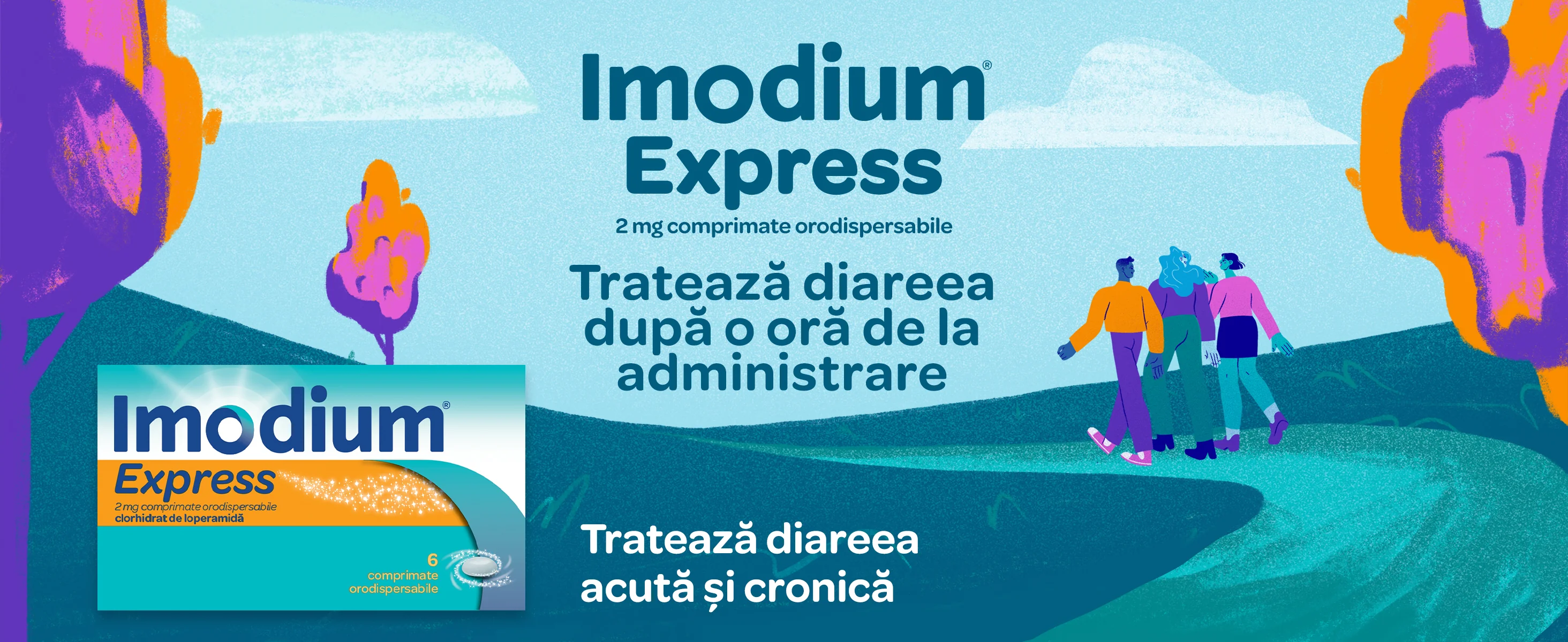 Imodium Express - Trateaza diareea duoa o ora de la administrare