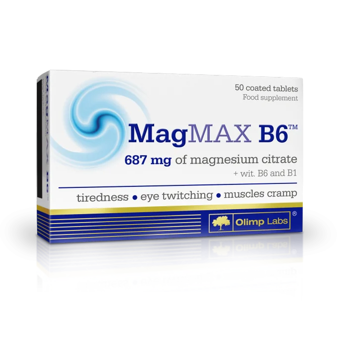 Vitamine si minerale B6 B1 Magmax, 50 tablete, Olimp Labs