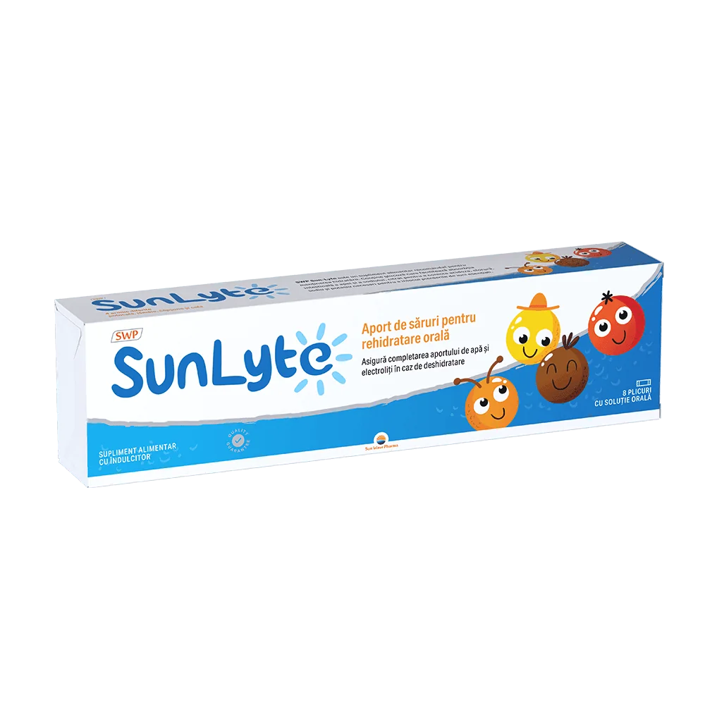 Sun-Lyte saruri de rehidratare, 8 plicuri, Sun Wave Pharma