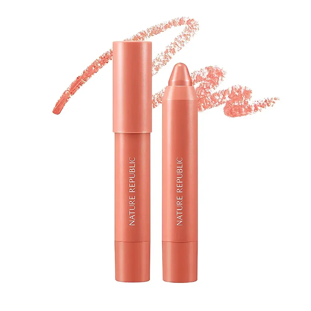 Creion ruj multifunctional By Flower Eco Nr. 01 Angel Blush, 2.8g, Nature Republic
