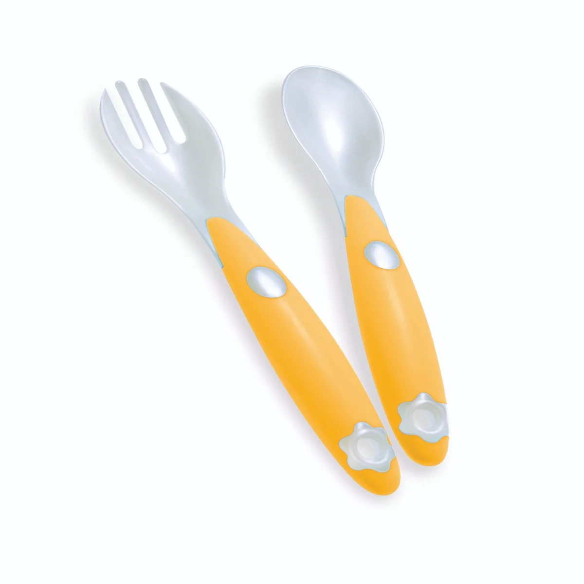 Set tacamuri furculita si lingura Galben, 1 bucata, PUR