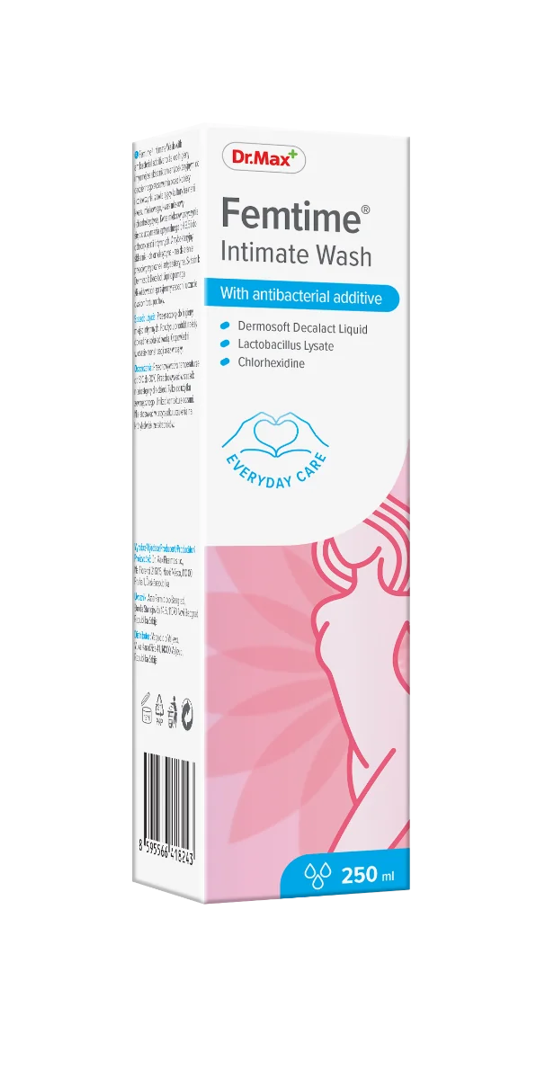 Dr. Max Femtime Gel intim antibacterian, 250ml