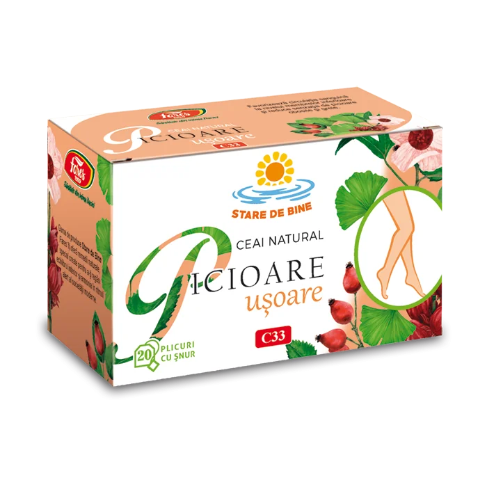 Ceai Picioare usoare, 20 plicuri, Fares