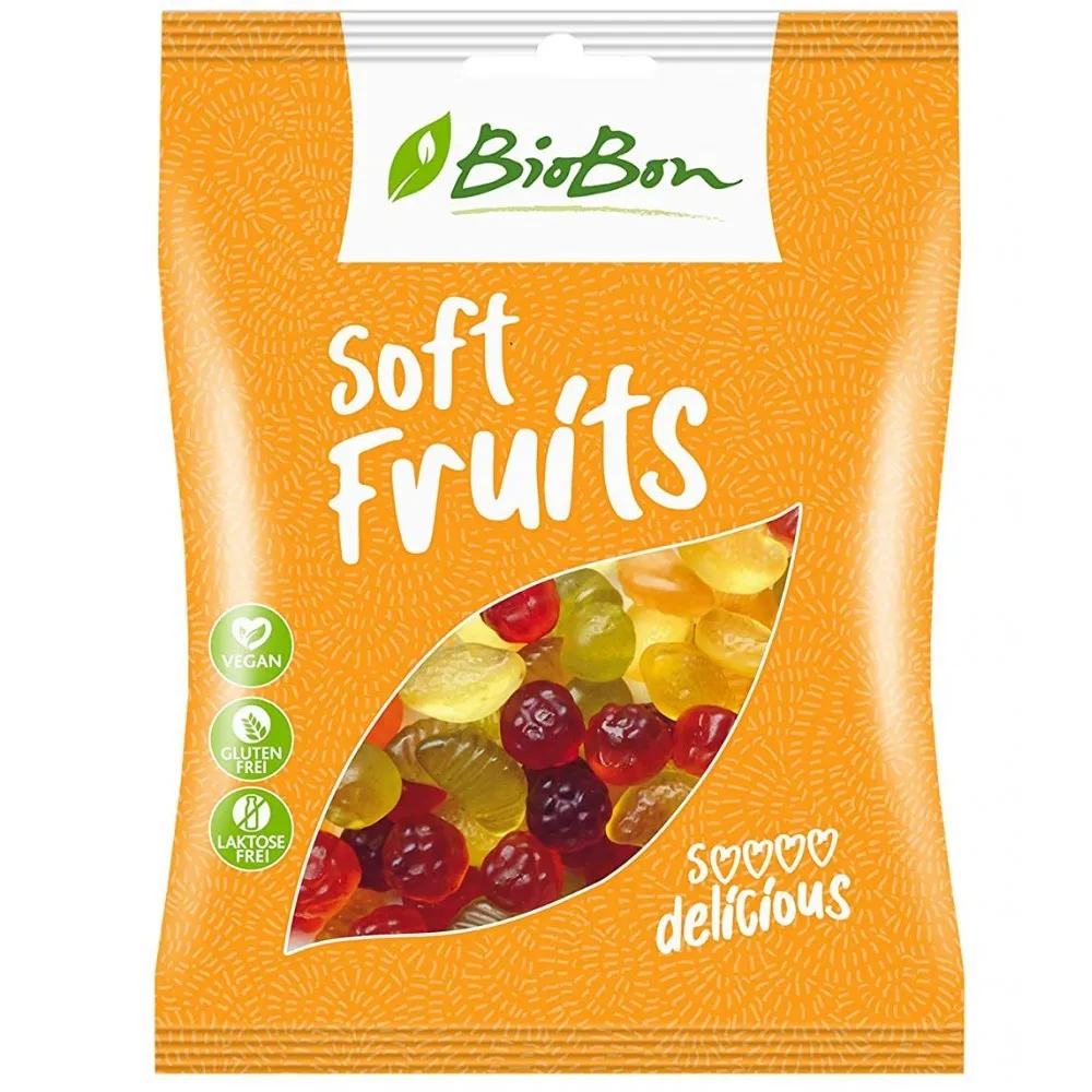 Jeleuri cu fructe fara gluten Bio, 100g, BioBon