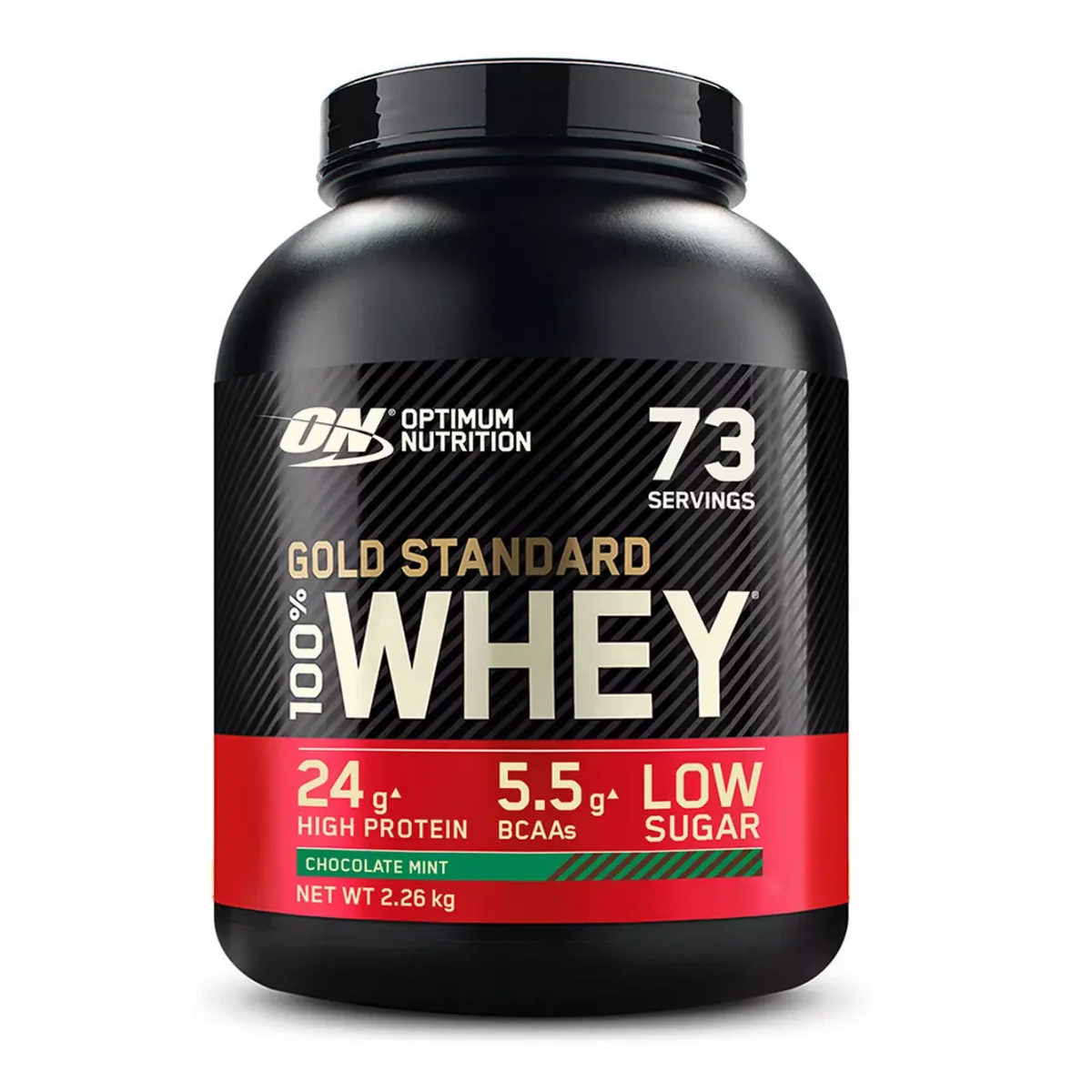 Pudra proteica proteine din zer 100% whey gold standard Ciocolata cu menta, 2.26kg, Optimum Nutrition