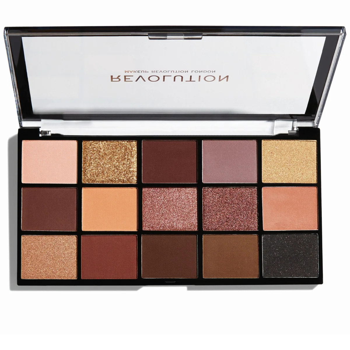 Paleta de farduri pentru pleoape Reloaded Velvet Rose, 16.5g, Makeup Revolution