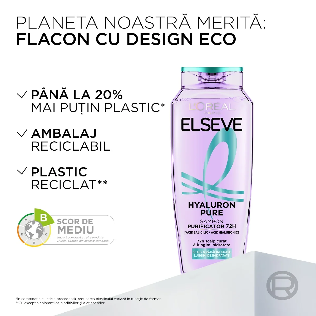 Sampon Hyaluron Pure, 250ml, Elseve 