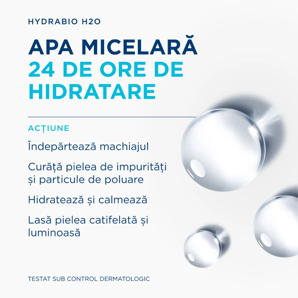 Apa micelara Hydrabio H2O, 500ml, Bioderma