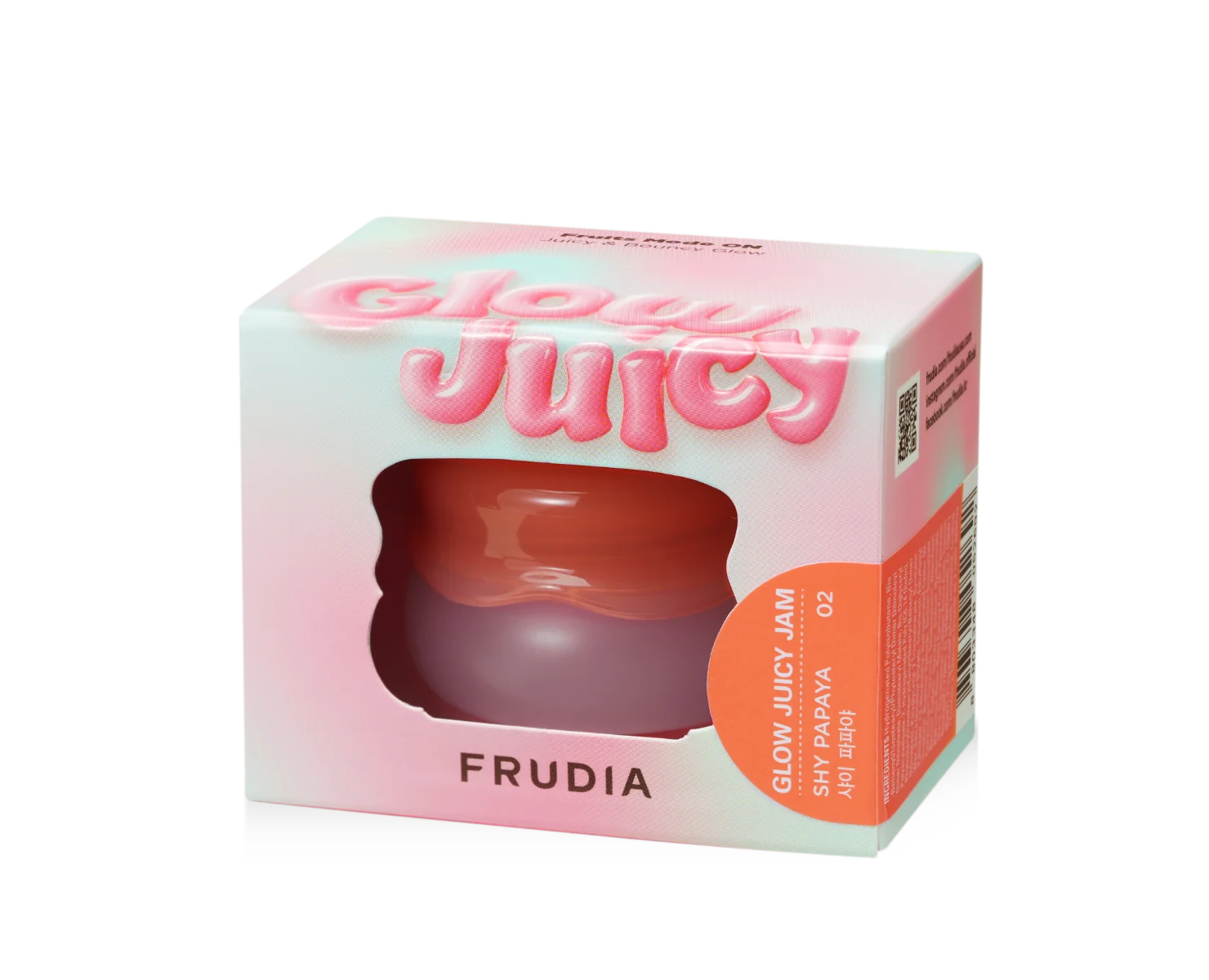 Balsam de buze glow juicy jam 02 Shy Papaya, 4.5g, Frudia