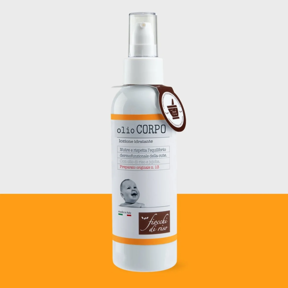 Ulei pentru masaj corp 0 luni+, 140ml, Fiocchi di Riso 