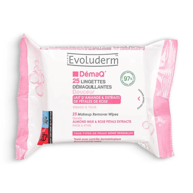 Servetele demachiante pentru toate tipurile de ten, 25 bucat, Evoluderm