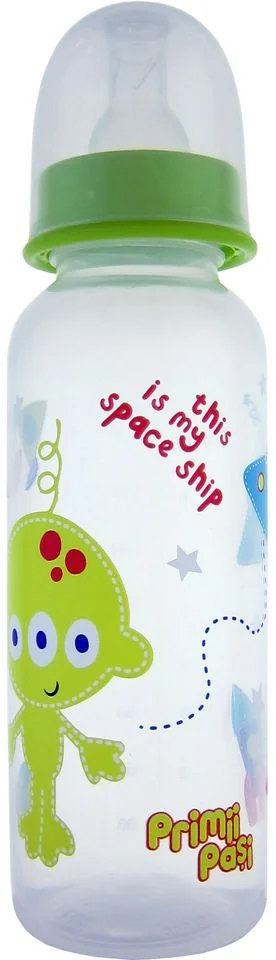 Biberon cu tetina din silicon, 250ml, Primii Pasi