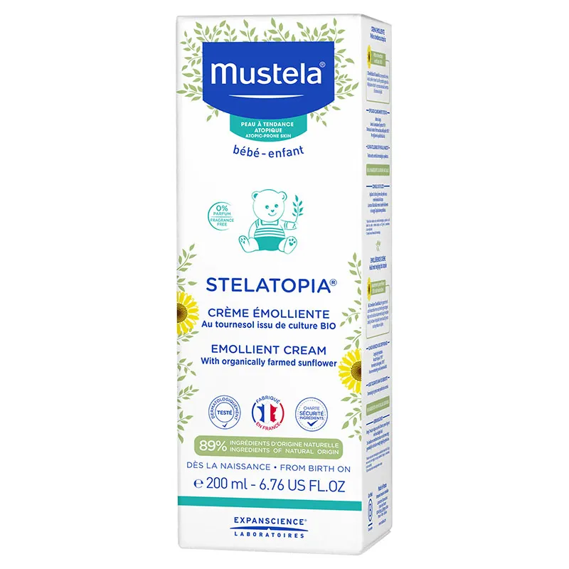 Crema emolienta pentru piele atopica Stelatopia, 200ml, Mustela