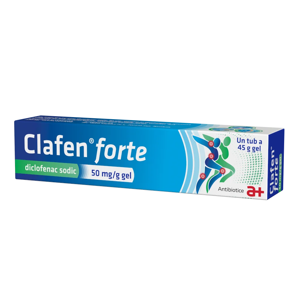 Clafen forte 50 mg/g gel, 45g, Antibiotice