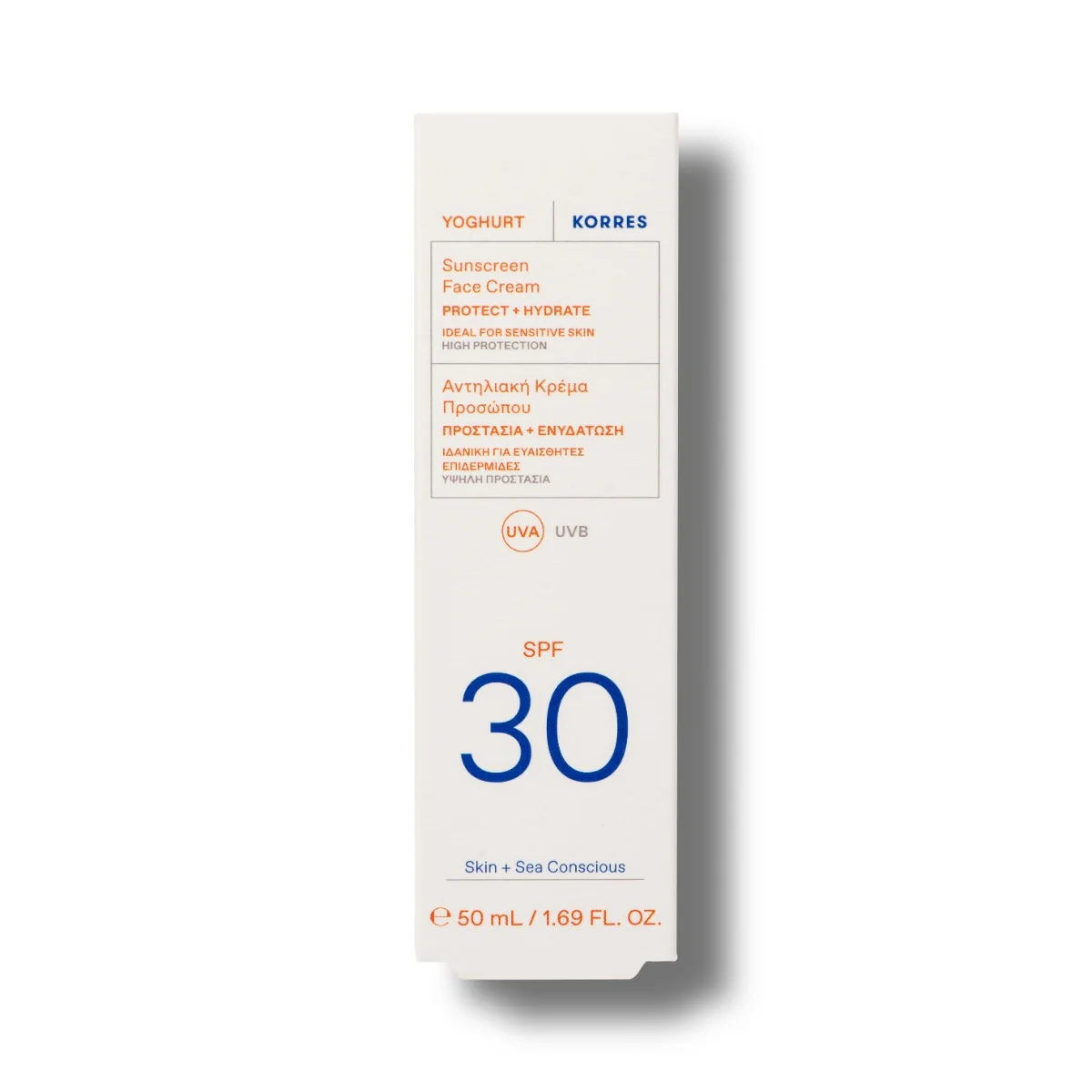 Crema de fata cu SPF30 Yoghurt Sun, 50ml, Korres