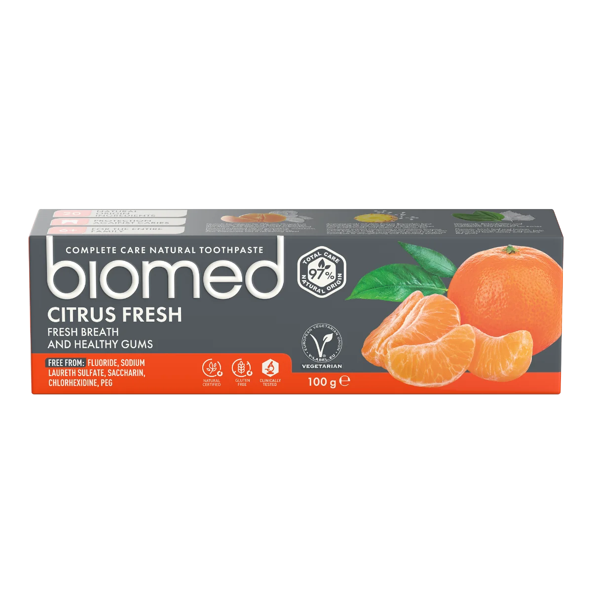 Pasta de dinti Citrus Fresh, 75ml, Biomed