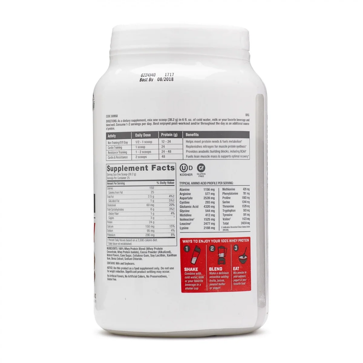 Proteina din zer cu aroma naturala de ciocolata Pro Performance, 955g, GNC
