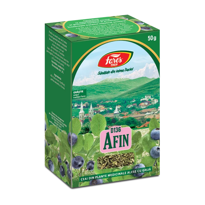 Ceai din fruze de afin D136, 50g, Fares