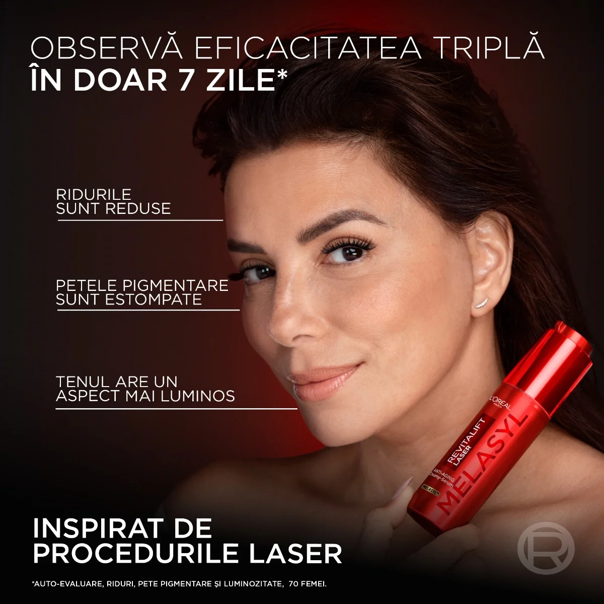 Serum-crema anti-imbatranire Revitalift Laser Melasyl, 50ml, L'Oreal Paris