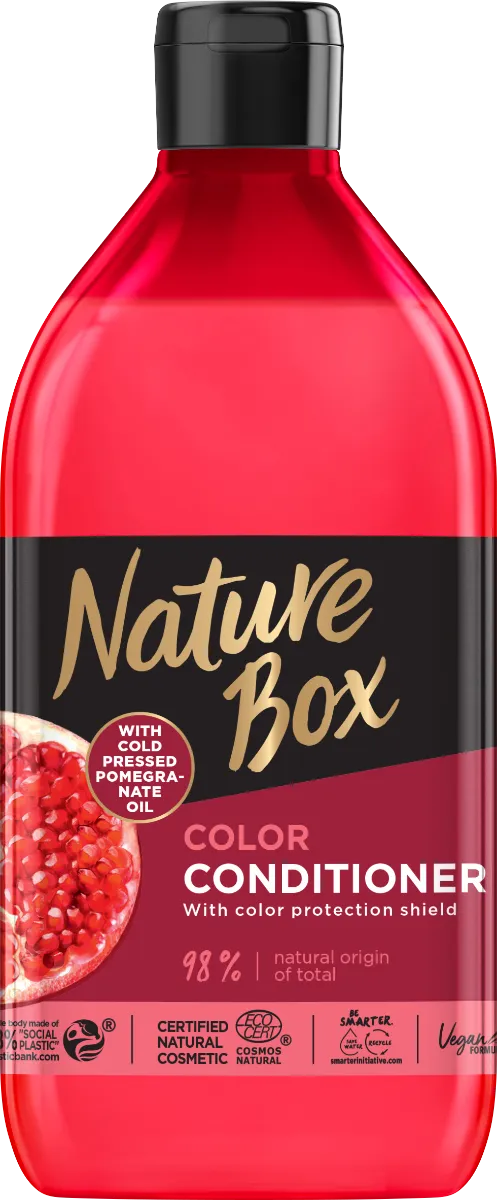 Balsam cu ulei de rodie pentru par vopsit, 385ml, Nature Box