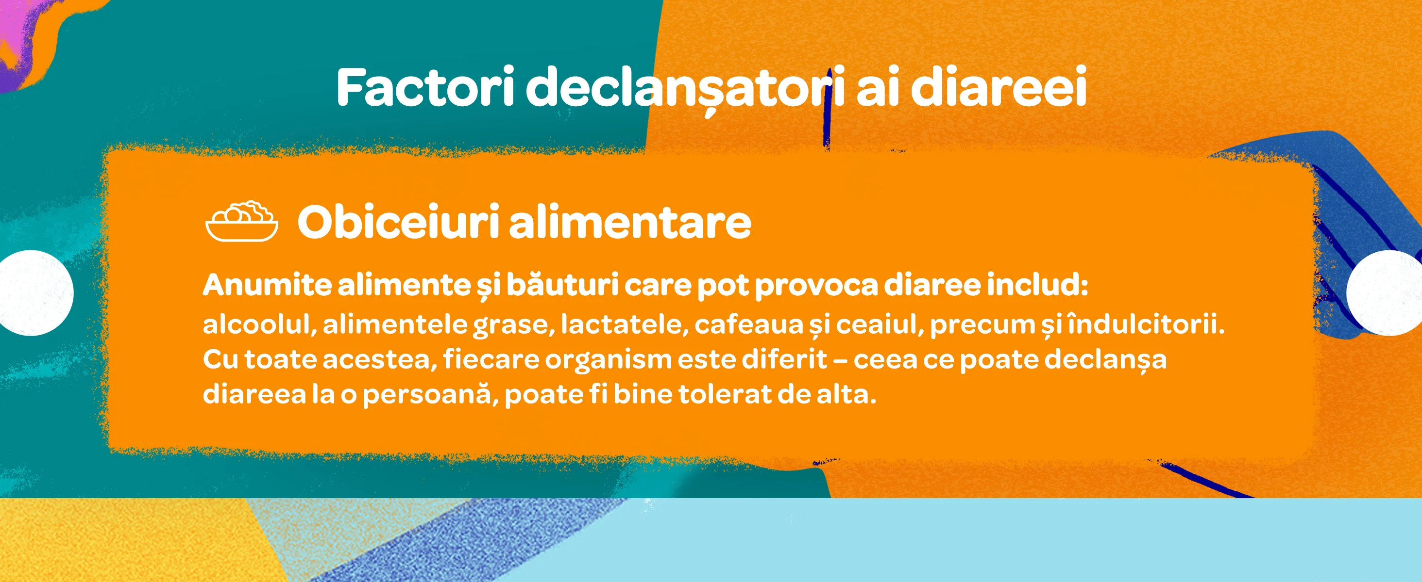 Factorii declansatori diareei - Obiceiuri alimentare