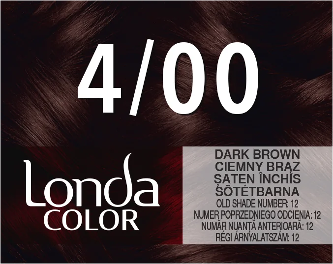 Vopsea de par permanenta 4/00 Dark Brown, 110ml, Londa 