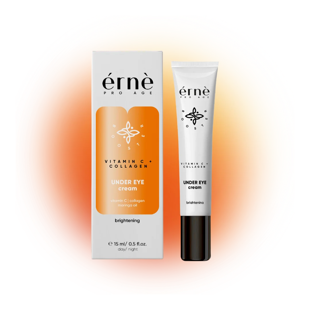 Crema iluminatoare pentru ochi cu Vitamina C si Colagen, 15ml, Erne