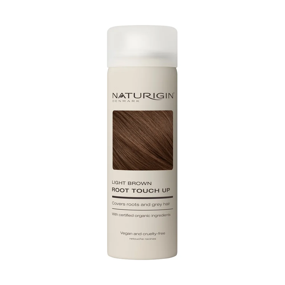 Spray pentru acoperirea temporara a parului alb la radacina Maro Deschis, 75ml, Naturigin