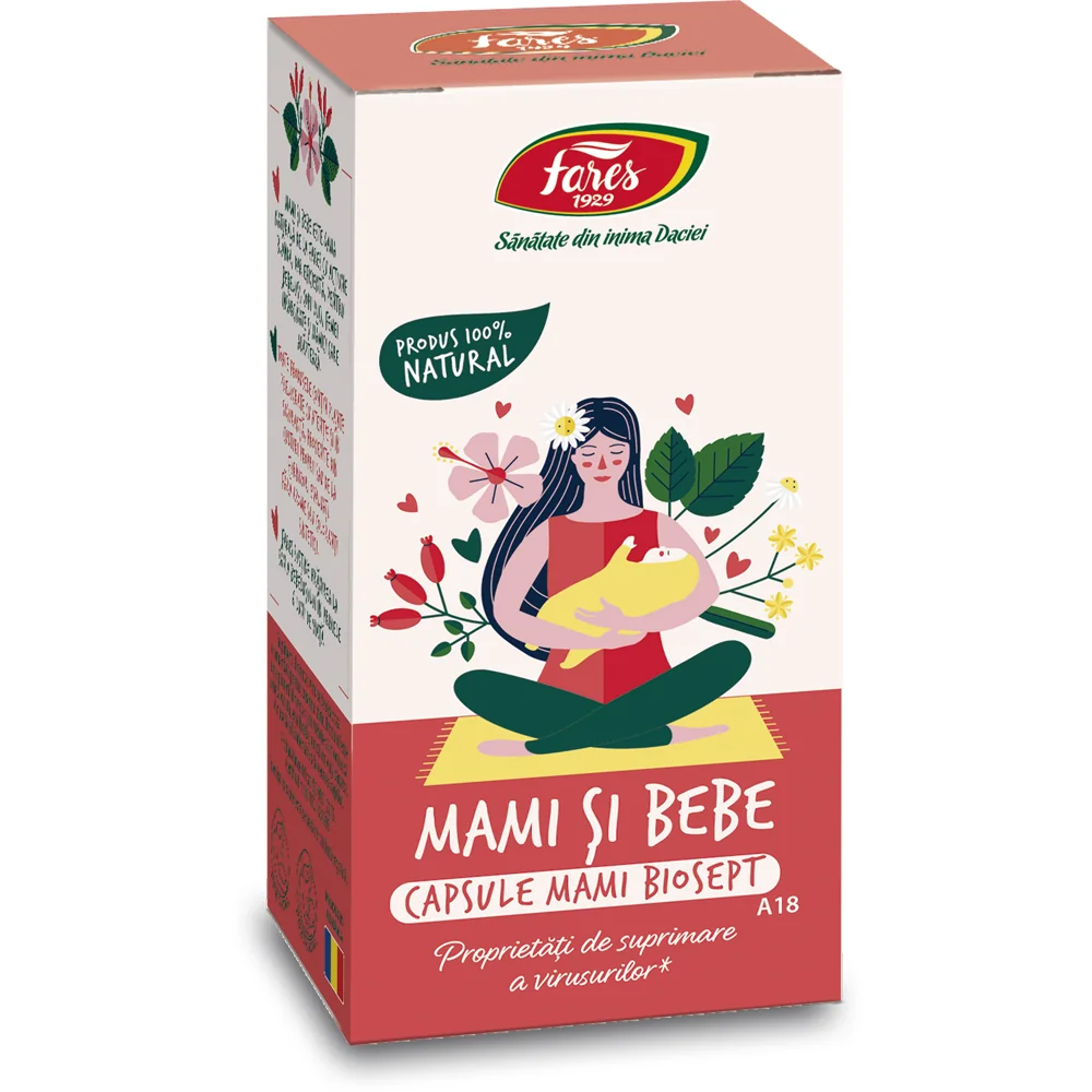 Biosept Mami si bebe, 30 capsule, Fares