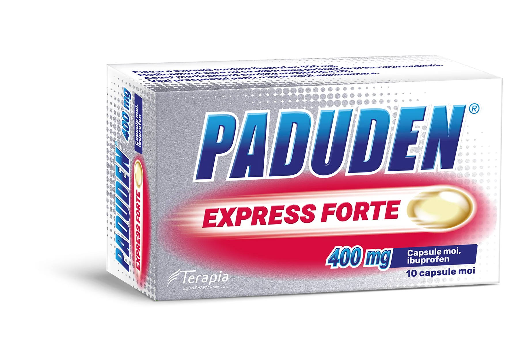 Paduden Express Forte 400mg, 10 capsule moi, Terapia