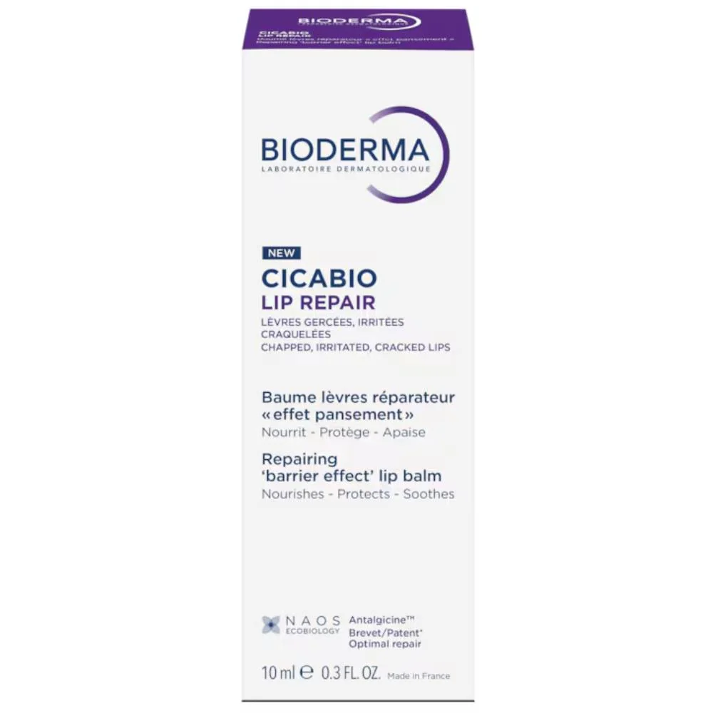 Balsam reparator pentru buze Cicabio, 10ml, Bioderma
