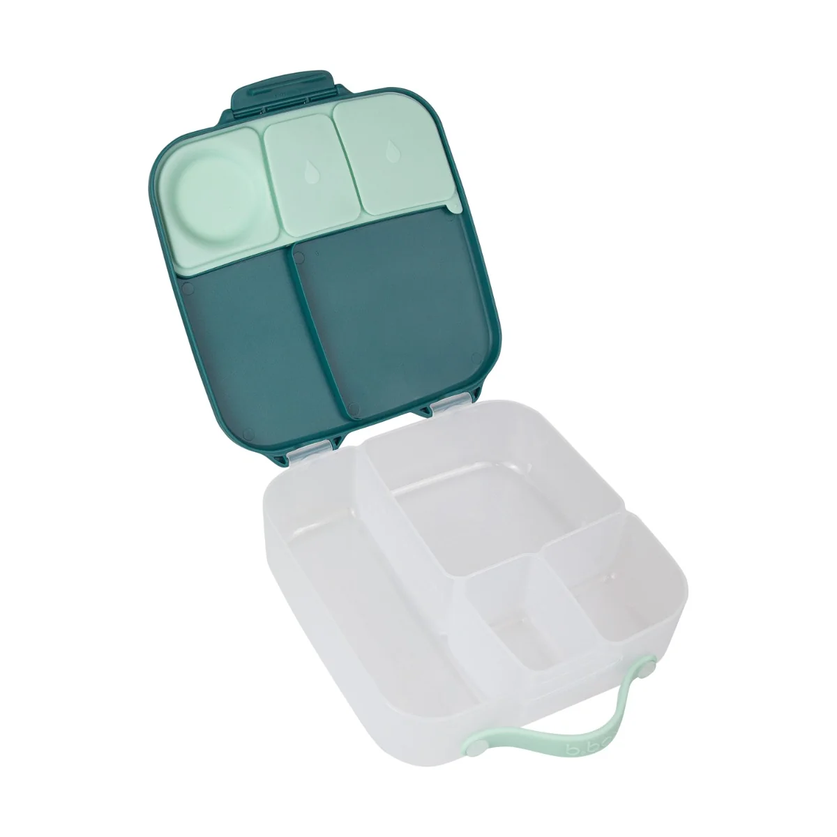 Caserola compartimentata pentru +3 ani LunchBox Verde Smarald, 1 bucata, Bbox