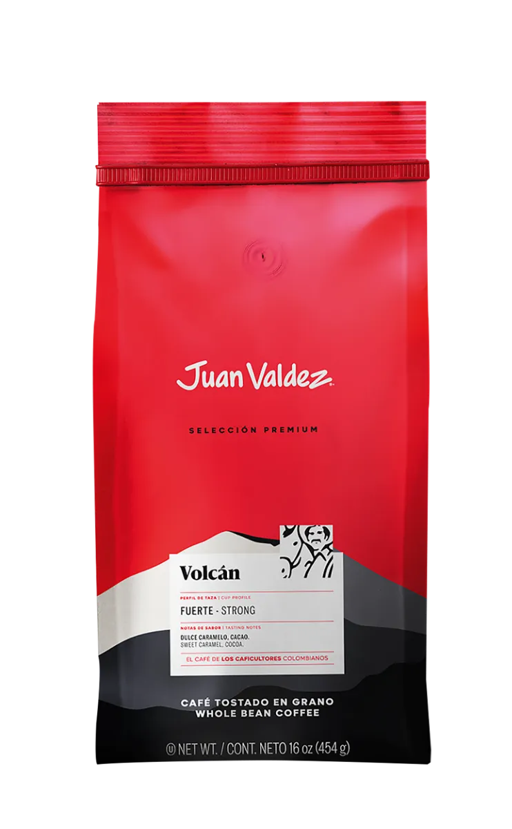 Cafea premium boabe Volcan, 454g, Juan Valdez 