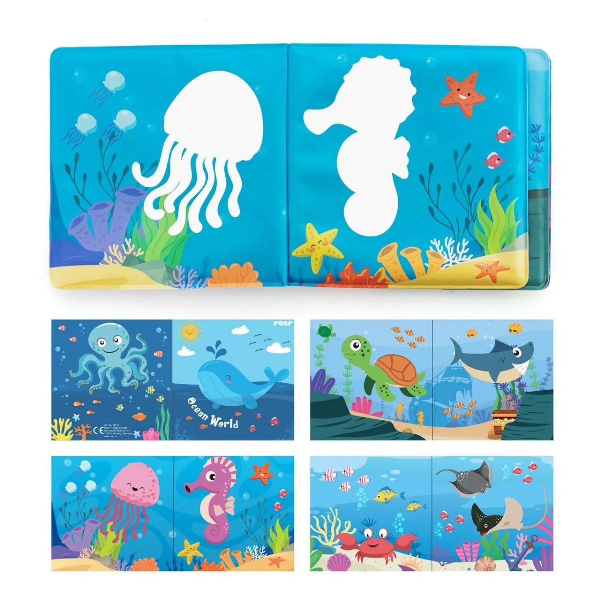 Carticica de baie plutitoare 76012, 1 bucata x 8 pagini, Reer