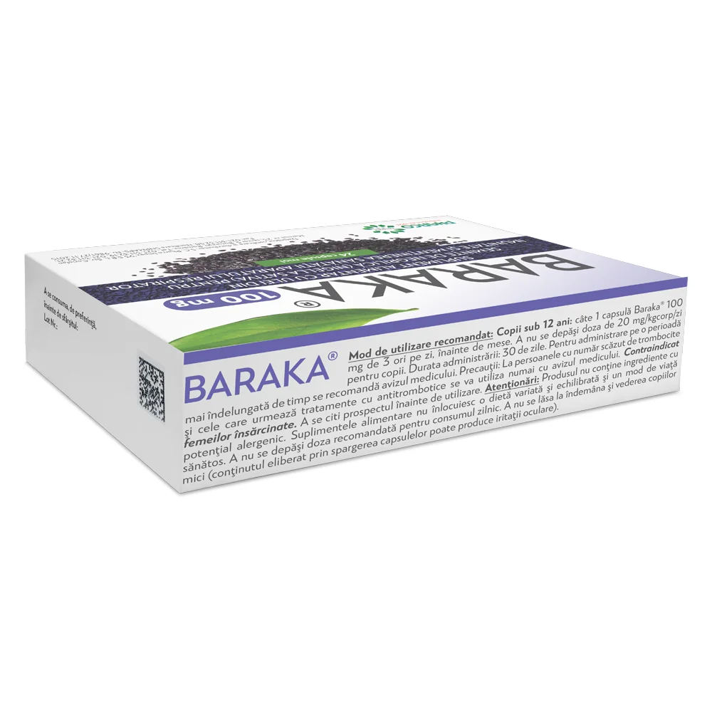 Baraka 100 mg, 24 capsule moi, Pharco
