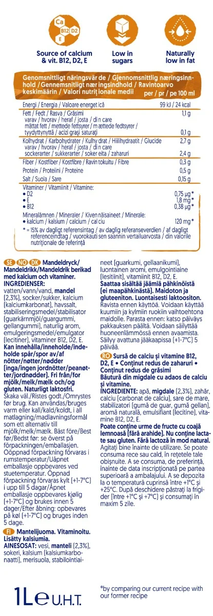 Bautura din migdale Original, 1000ml, Alpro