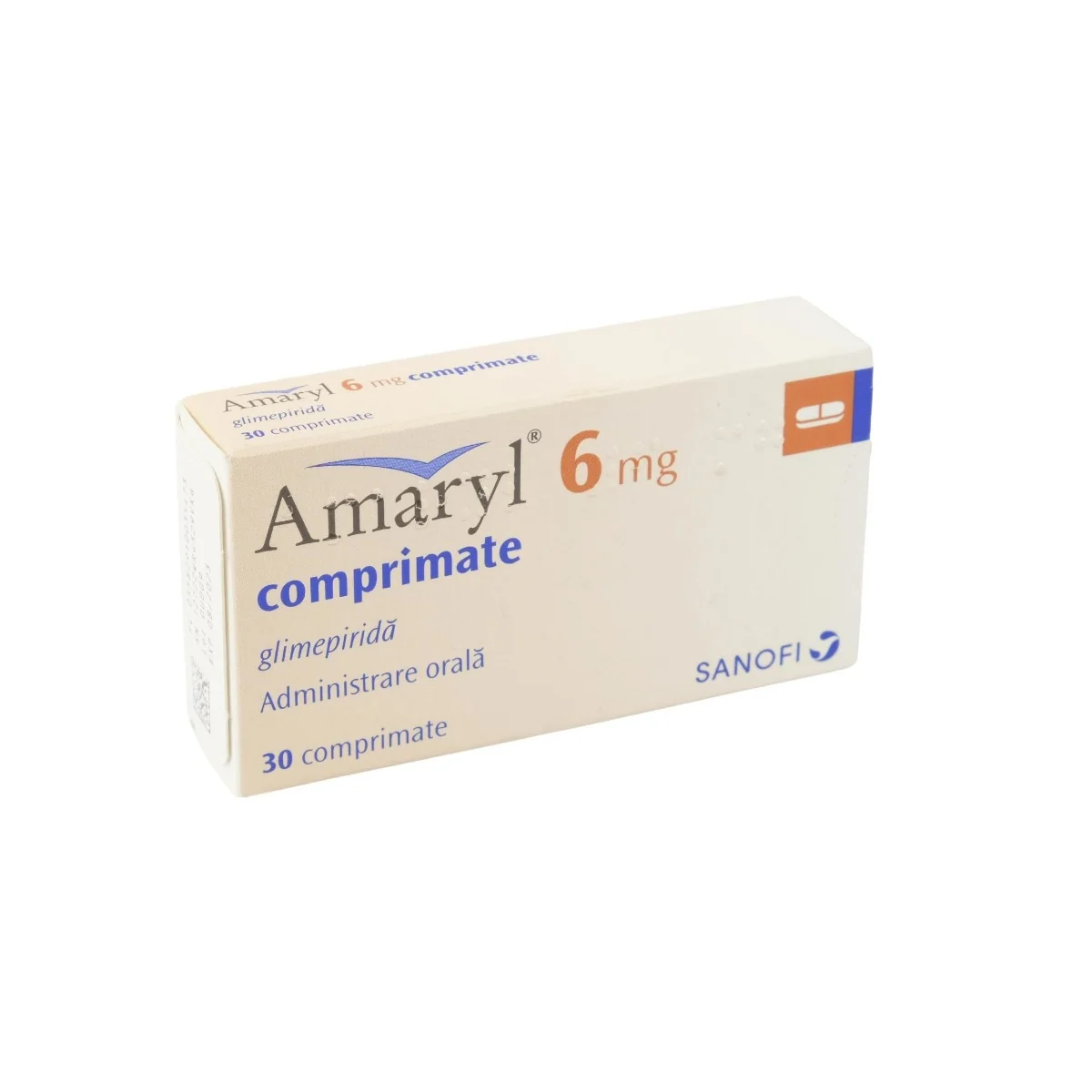 Amaryl 6mg, 30 comprimate, Sanofi