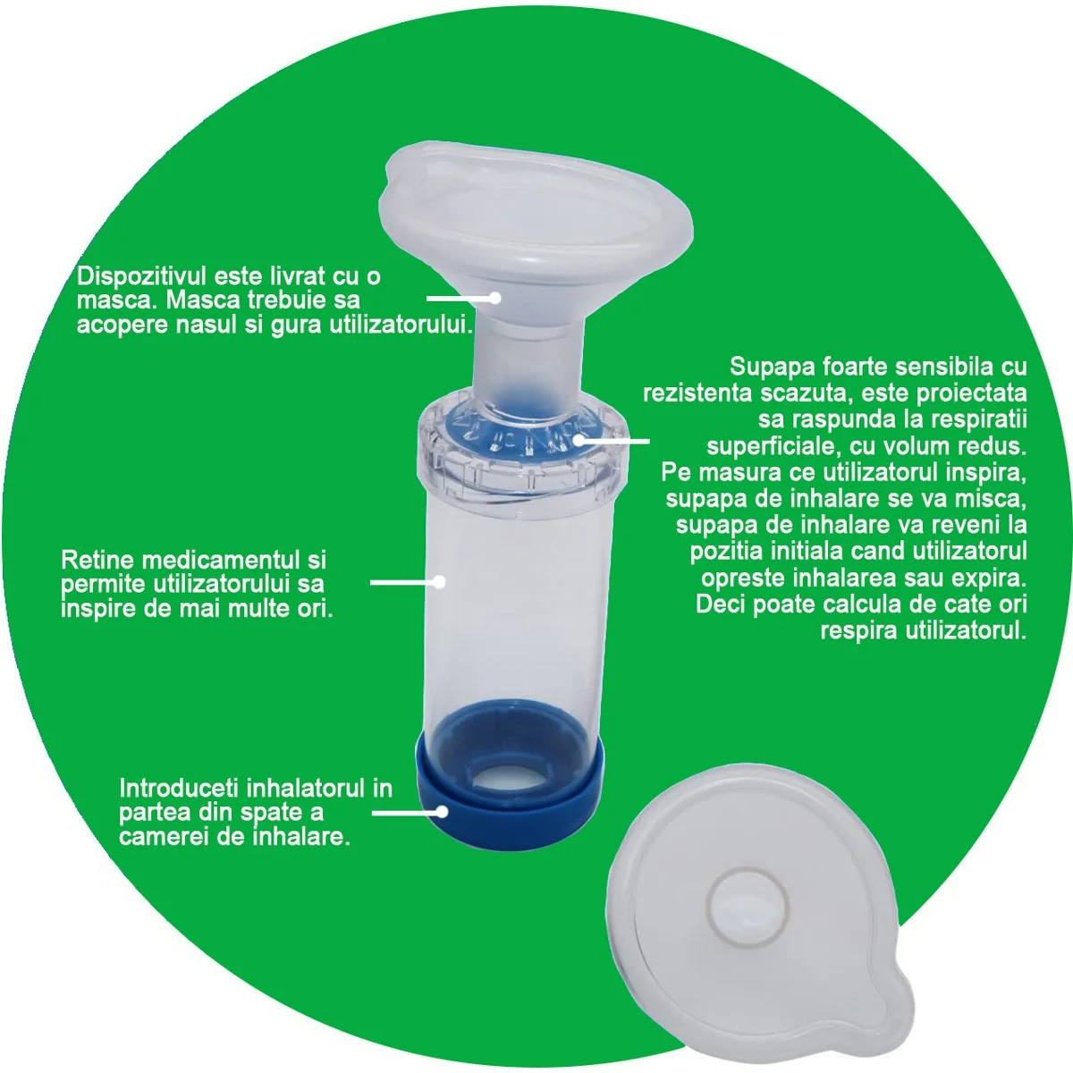 Camera de inhalare pentru copii, 1 bucata, KidsCare
