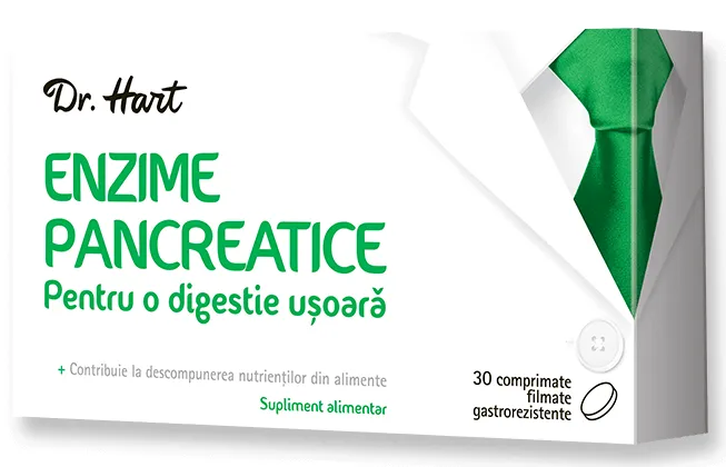 Dr.Hart Enzime pancreatice, 30 comprimate
