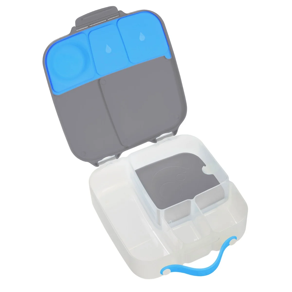Caserola compartimentata pentru +3 ani LunchBox Gri/Albastru, 1 bucata, Bbox