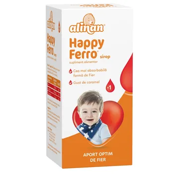 Sirop Happy Ferro Alinan, 100ml, Fiterman 