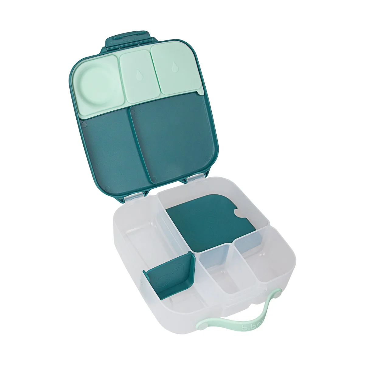 Caserola compartimentata pentru +3 ani LunchBox Verde Smarald, 1 bucata, Bbox