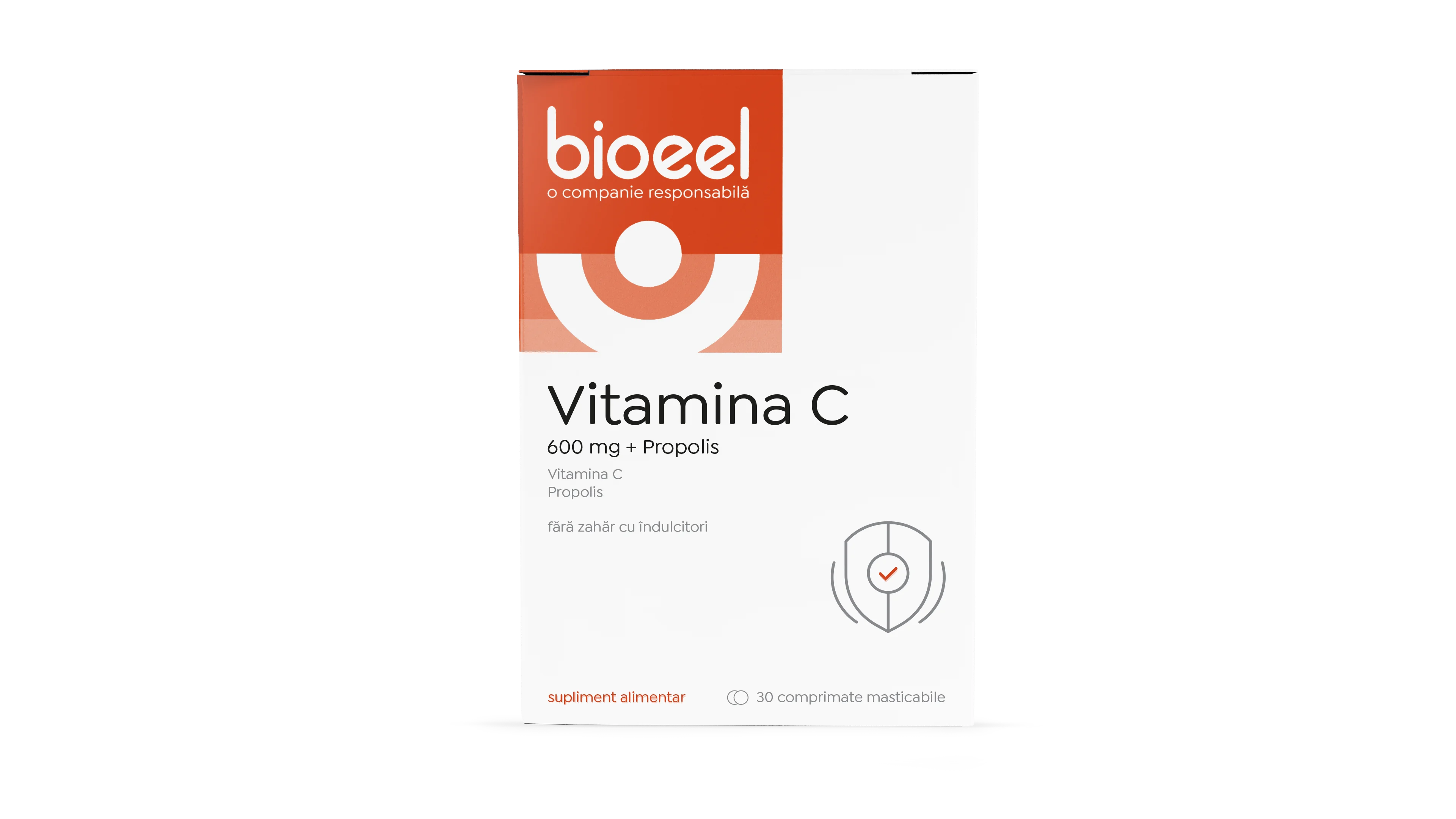 Vitamina C cu propolis 600mg, 30 comprimate, Bioeel