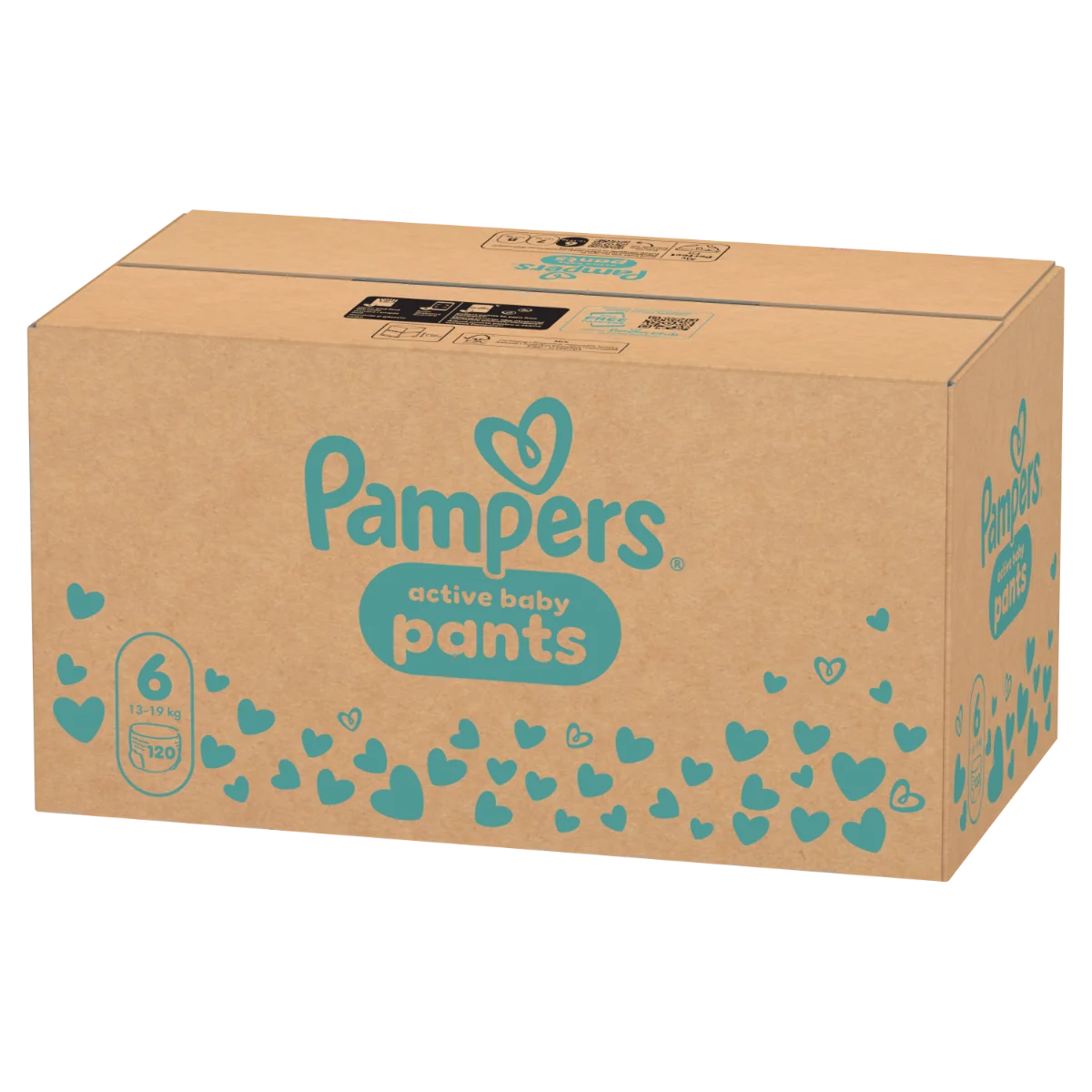 Scutece-chilotel Pants XXL Box Marimea 6 pentru +15kg, 120 bucati, Pampers
