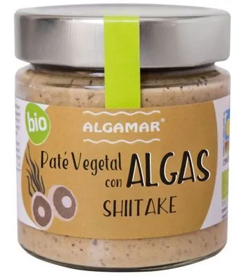 Pate vegetal cu alge si ciuperci Shiitake Bio, 180g, Algamar