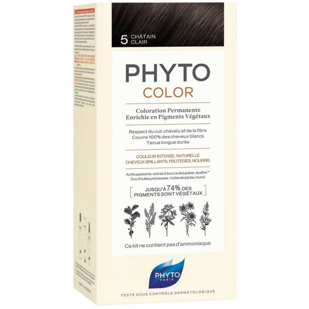 Vopsea par 5 Light Brown Phytocolor, 50ml, Phyto